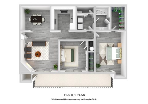 2 bed one bath the grove at tramway
